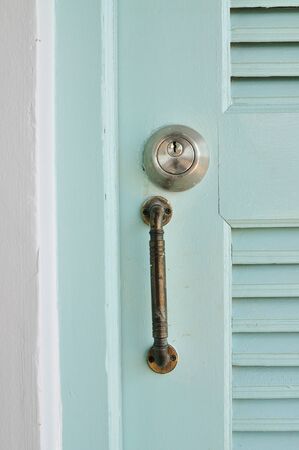 Modern door lockの写真素材