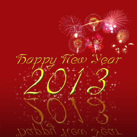 Happy New Year 2013 Greeting Cardの写真素材
