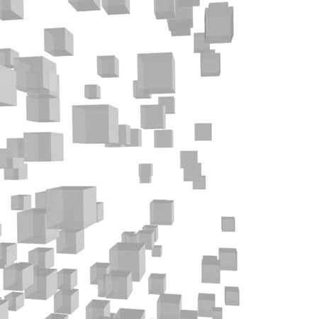 Background of 3D render cubeの写真素材