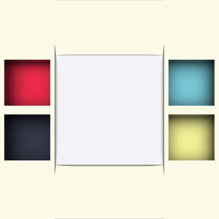 Modern Design template / can be used for infographics / numbered banners / horizontal cutout lines / graphic or website layout.  Effect of Gradient fil and Multiply Layer used in this file.の写真素材