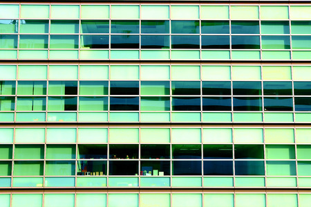 Glass window of office buildingの写真素材