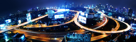 Bangkok Expressway and Highway top or Aerial view, Thailandのeditorial素材