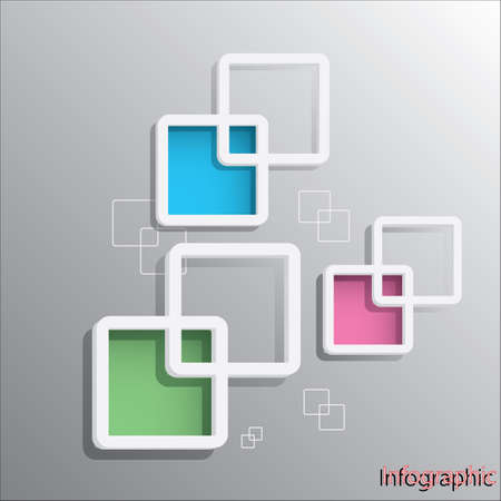 Rounded Rectangular Frame design template in Vector format.のイラスト素材