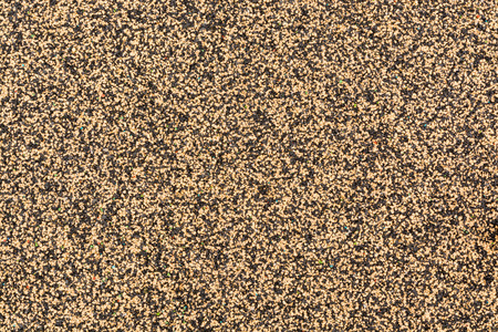 Yellow and Black Rubber Floor or Mat on playground, Texture Pattern Backgroundの写真素材