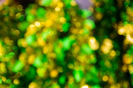 Abstract blur Background Pattern of Christmas Eve or Newyear Festival Elements Decorate on Christmas Treeの写真素材