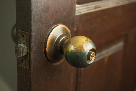 The Old knob to open the door.â¨の写真素材