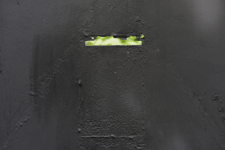Background texture gray steel door and holesの写真素材