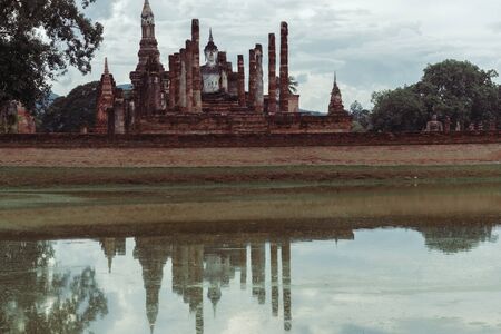 Sukhothai Historical Park, Sukhothai, Old Town, historic, civilization, history, tourismの写真素材