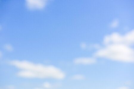 Blue sky background with tiny clouds, clouds in the blue skyの写真素材