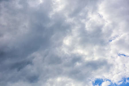 Cloudy with blue sky backgroundの写真素材