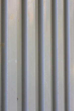 Surface of trapezoidal metal sheet with boltsの写真素材