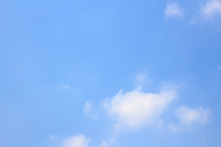 Blue sky and white clouds backgroundの写真素材