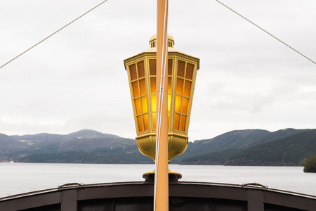 Lantern of the pirate at Hakone in Japan.の写真素材