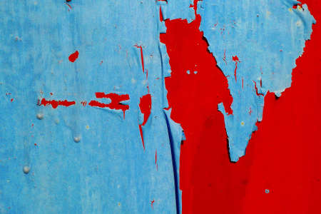 Pigment of color on the wall were scratched の写真素材