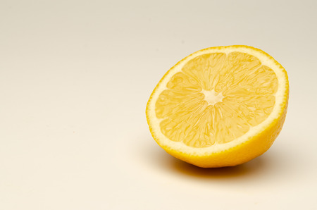 Fresh lemon on light background.の写真素材
