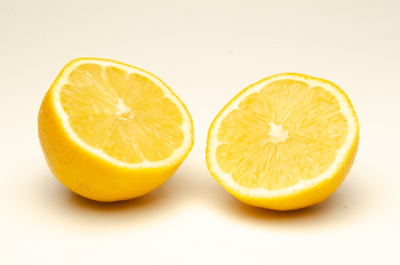 Fresh lemon on light background.の写真素材