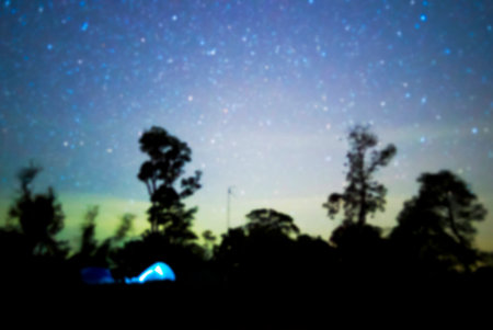 Blurred nightscape backgrounds with amazing light from stars or milky way.