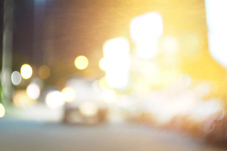 Bokeh at night blur picture texture background.の写真素材