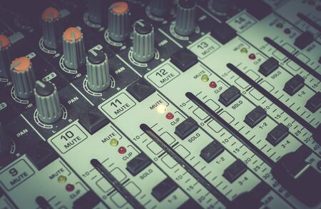sound music mixer control panel