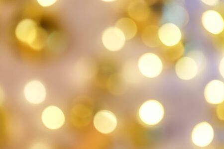 yellow bokeh background from nature under tree shadeの写真素材