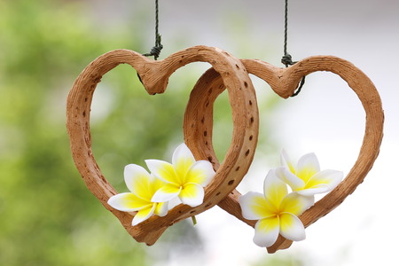 Two heart Conceptual design.の写真素材