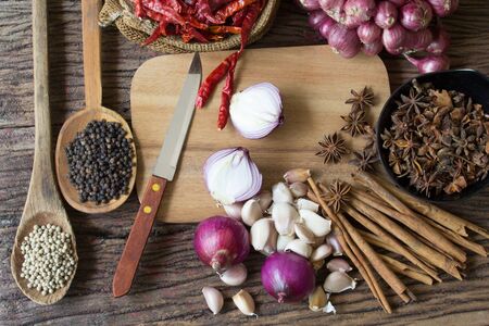 Various spices.の写真素材