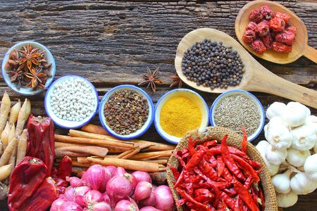 Spices is a natural Use condiment, Various type.の写真素材