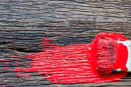 Convertible painted in red on a white background.の写真素材
