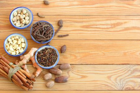 A variety of local herbsの写真素材