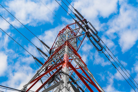 The electric power is essential for living for many years and it is more importantly.の写真素材