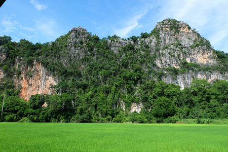Limestone mountainの写真素材