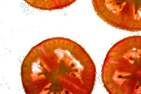 Tomato r in waterの写真素材