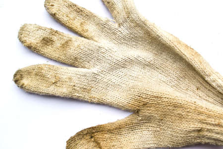 Old gloves の写真素材