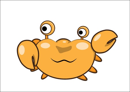 Crab cartoonのイラスト素材
