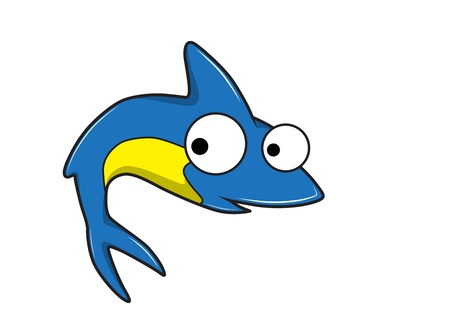 shark vector cartoon のイラスト素材