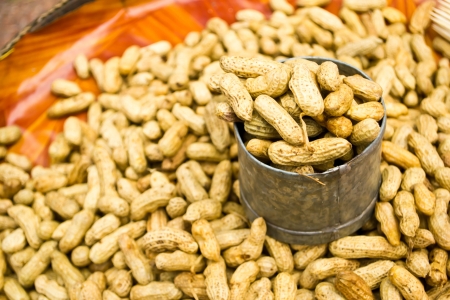 Peanuts in market の写真素材