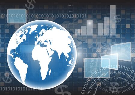 Background map of the world vectorのイラスト素材