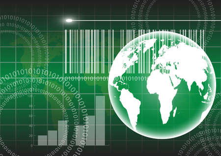 Globe vector and technology background  eps10のイラスト素材
