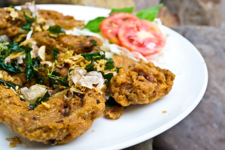 Chicken with garlic and pepper 