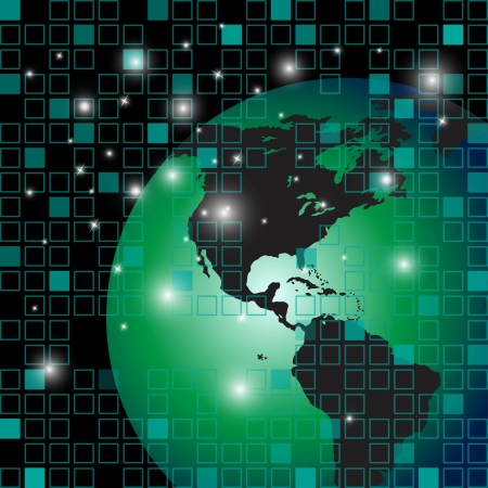 abstract technology background のイラスト素材