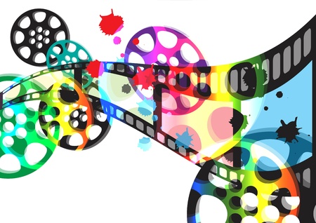 Abstract background film のイラスト素材
