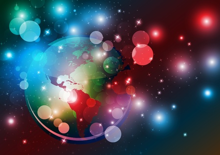 abstract world background eps.10のイラスト素材