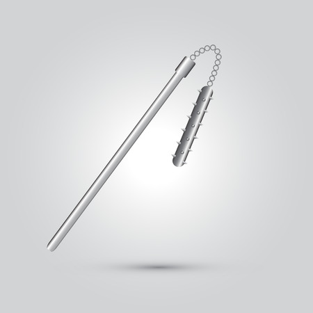 Illustration of ninja weapon, cartoon vectorのイラスト素材