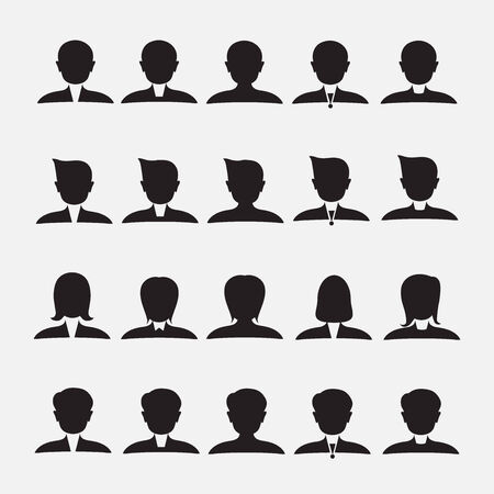 Business people silhouettes  のイラスト素材