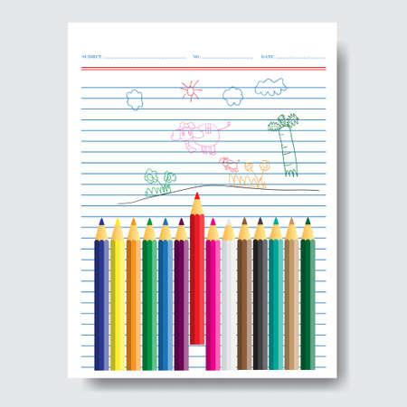 Back to school, school design over white background vector illustrationのイラスト素材