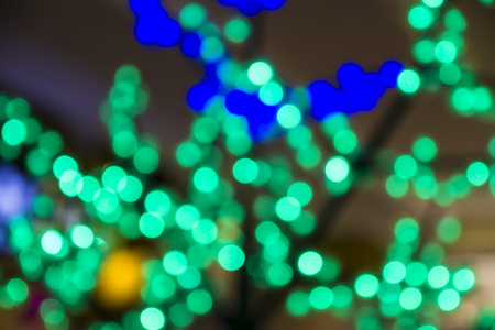 Colour festive Christmas elegant abstract background with bokeh lights and lightの写真素材
