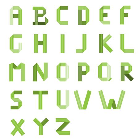 Illustration with alphabet a - z on white backgroundのイラスト素材