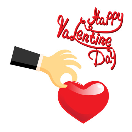 Happy valentine day. Vector illustration of valentine dayのイラスト素材