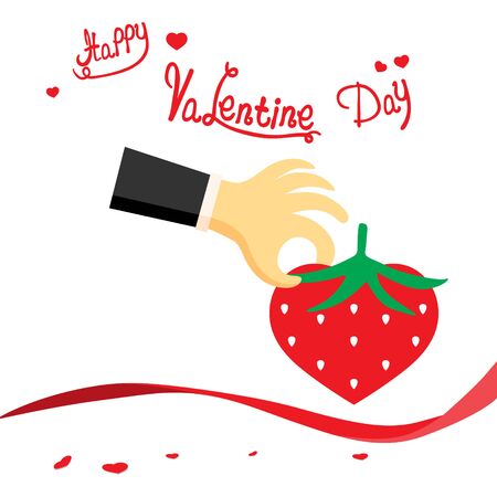 Happy valentine day. Vector illustration of valentine dayのイラスト素材