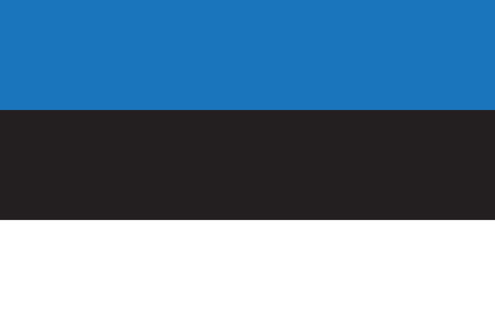 Estonia Flag vector illustration. Estonia Flag. National Flag of Estonia.のイラスト素材